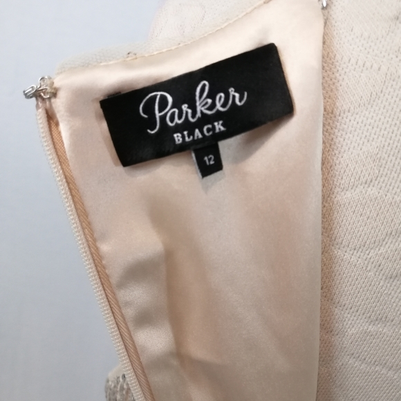 Parker Black Alina Sequins Bodycon Sparkling Halter Dress Size 12 - Picture 7 of 15